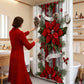 Weihnachtsroter Druck Feiertags-Duschvorhang